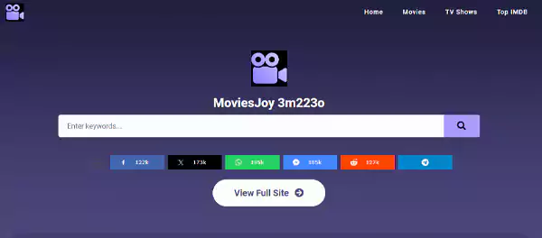 MoviesJoy home page image